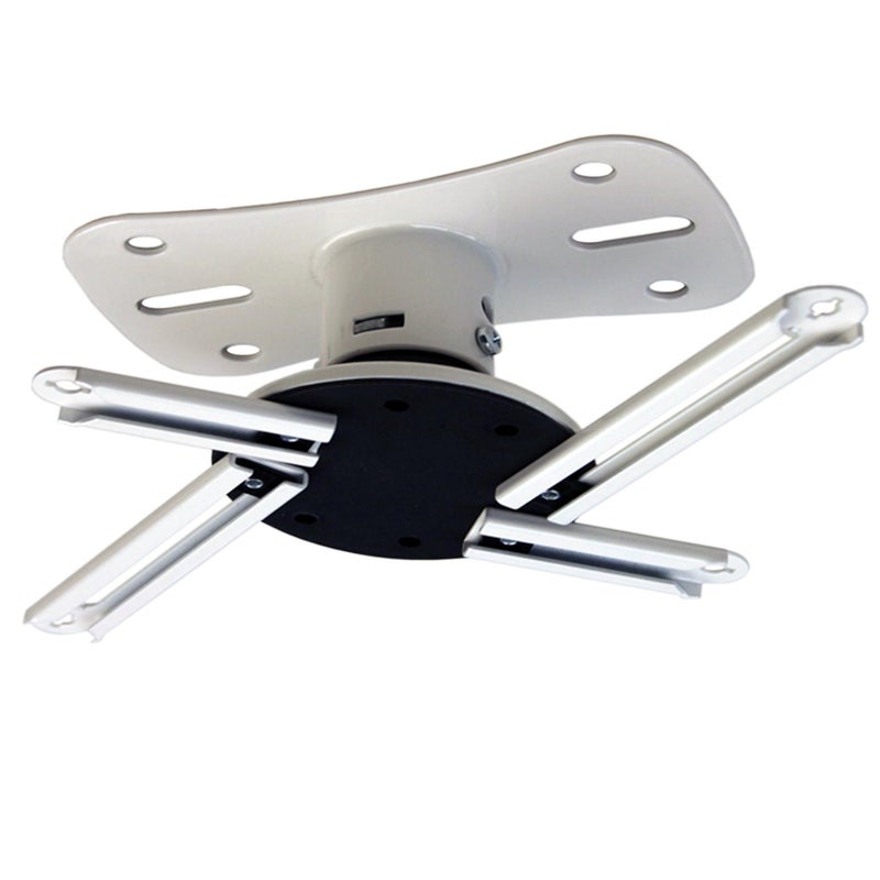 Kanto P101W Universal Projector Ceiling Mount | Solid Steel Construction | Easy to Install | White - Image 1